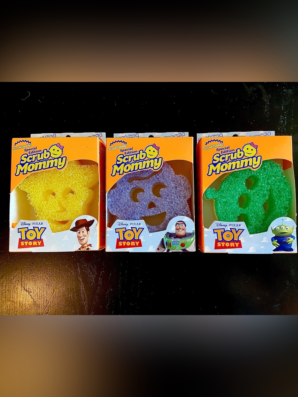 Scrub Mommy Toy Story 3 Scrubbing Sponge Woody Buzz Alien